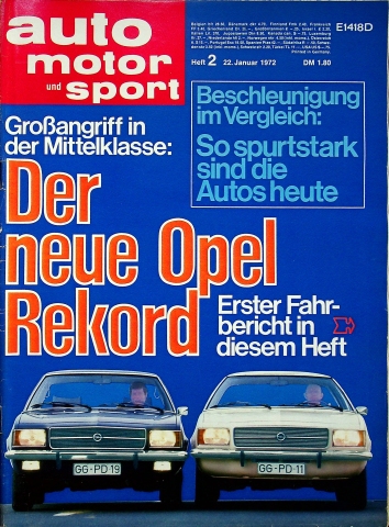 Deckblatt Auto Motor und Sport (02/1972)